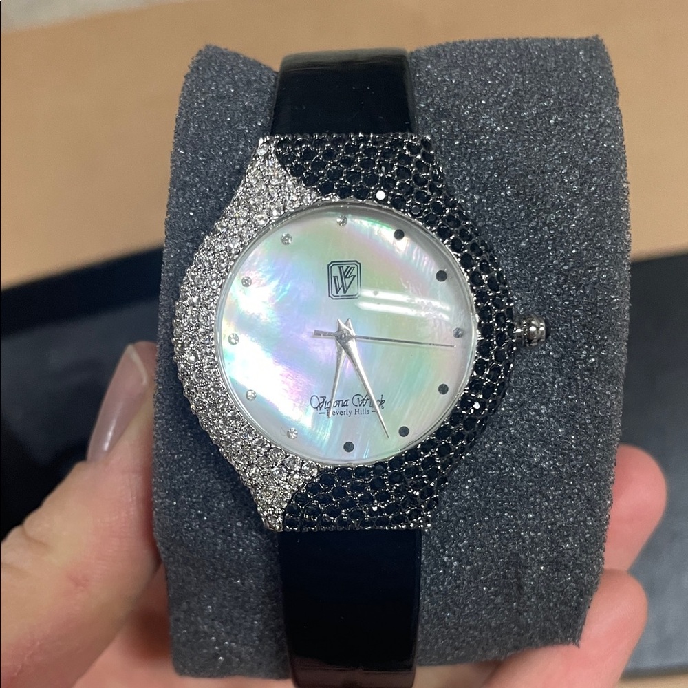 Victoria Wieck Black and Silver Women's Watch